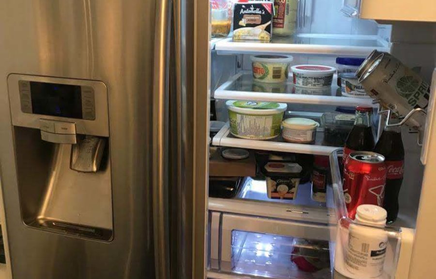 Broken fridge door