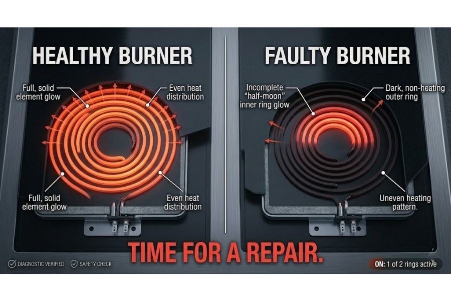 broken radiant element half moon glow