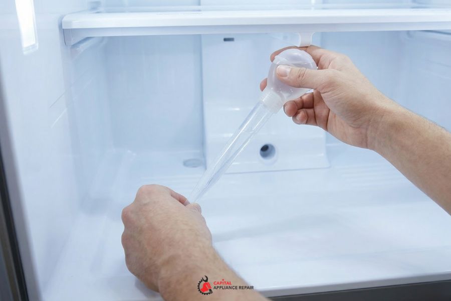 how to unclog fridge defrost drain hole how to unclog fridge defrost drain hole