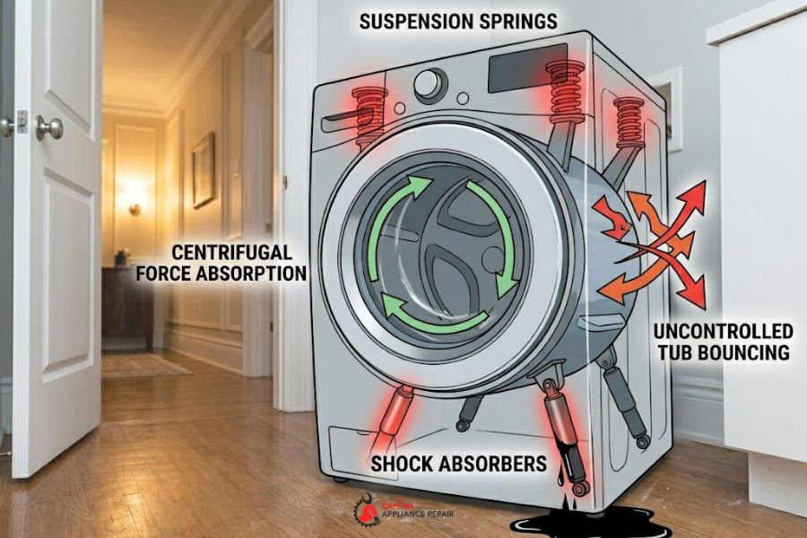 washer shock absorber suspension springs repair