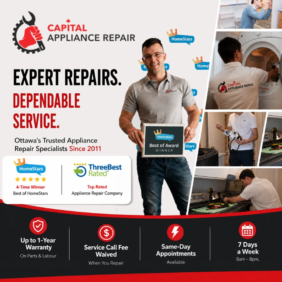 capital appliance repair award winning company